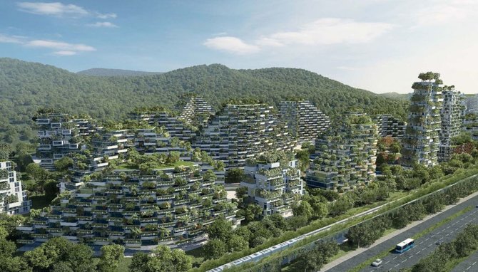 „Stefano Boeri Architetti“/Kinai pastatys miestą-mišką