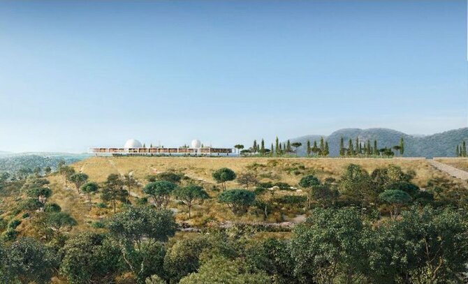 „Herzog & de Meuron“ nuotr./Mokslo miestelis Šveicarijoje