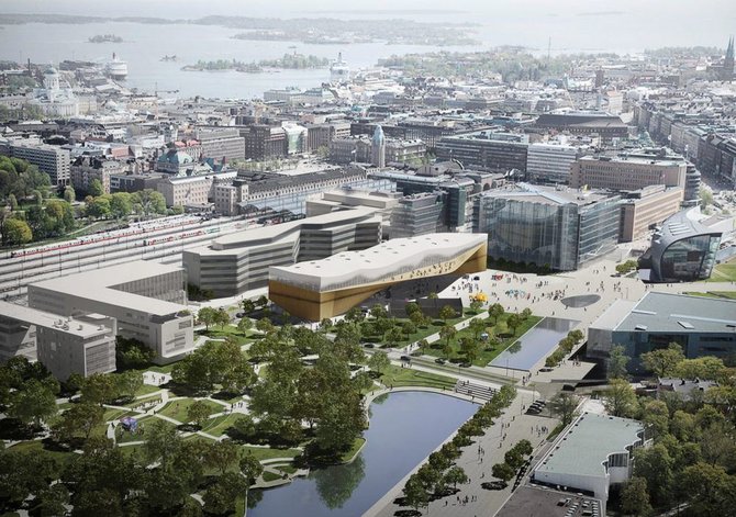 ALA vizualizacija /Helsinkyje kyla nauja biblioteka 