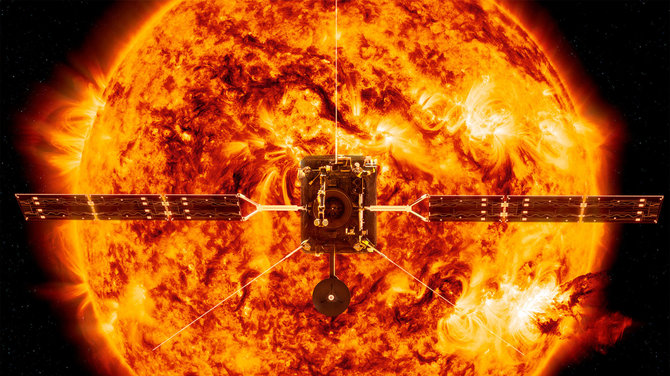 NASA/AP iliustr./Tokia turėtų būti įprastinė „Solar Orbiter“ darbo aplinka