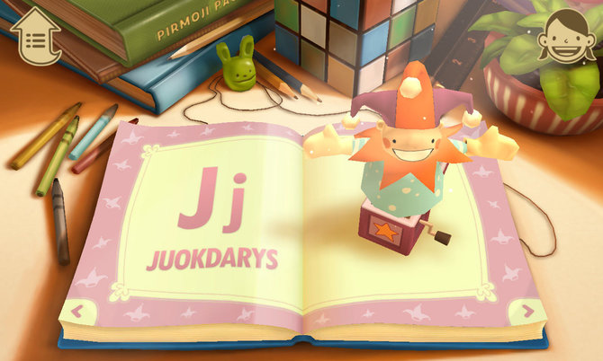 Bendrovės iliustr./Kita vilniečių studija, „Tag of Joy“, ikimokyklinukų tėvų džiaugsmui išleidžia programėlę „ABC knygelė 3D: lietuviška“