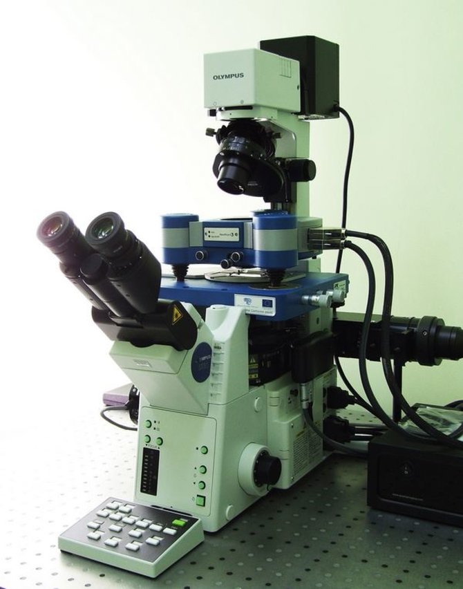 FTMC nuotr./"Olympus" mikroskopo pagrindu sukurta atominės jėgos mikroskopo sistema