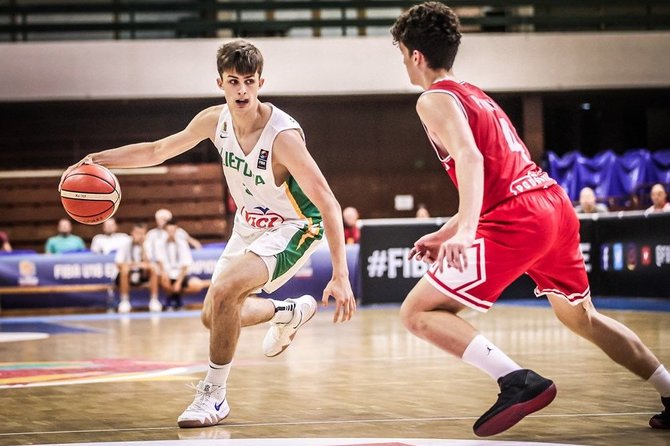 FIBA nuotr./Europos jaunimo (iki 16 metų) čempionato ketvirtfinalis: Lietuva – Kroatija.