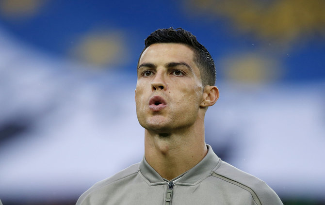 „Scanpix“ nuotr./Cristiano Ronaldo pirmą kartą pasirodė aikštėje po skandalo