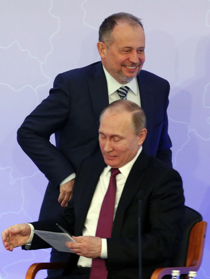 „Scanpix“ nuotr./Vladimiras Lisinas ir Vladimiras Putinas