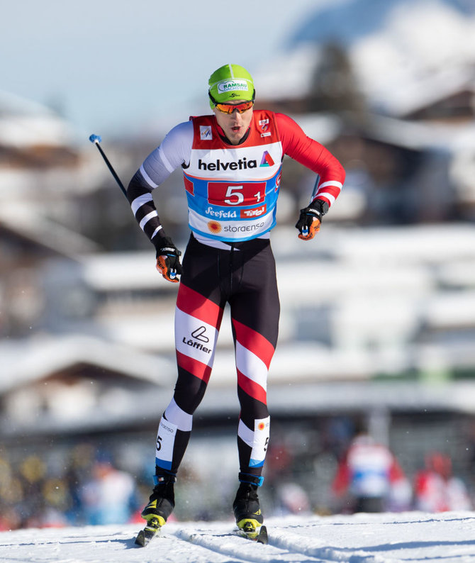 „Scanpix“ nuotr./Maxas Hauke nutvertas dopingo vartojimo vietoje per pasaulio slidinėjimo čempionatą Austrijoje.