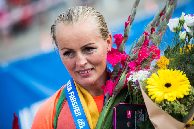 Elijaus Kniežiausko nuotr./Alina Ranceva nugalėjo pasaulio dvigubo ultratriatlono varžybose Panevėžyje, bet neteko titulo dėl dopingo testo.