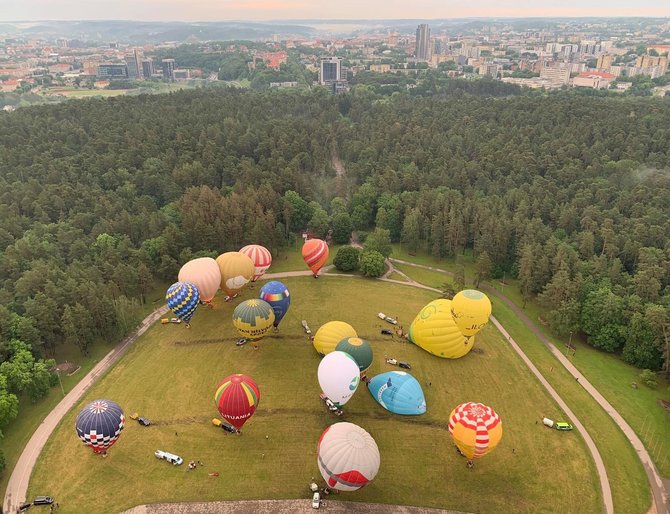 Kęstučio Petronio nuotr./Tiek vienu metu skrendančių balionų Vilnius nematė nuo 2003 metais vykusio Europos čempionato.