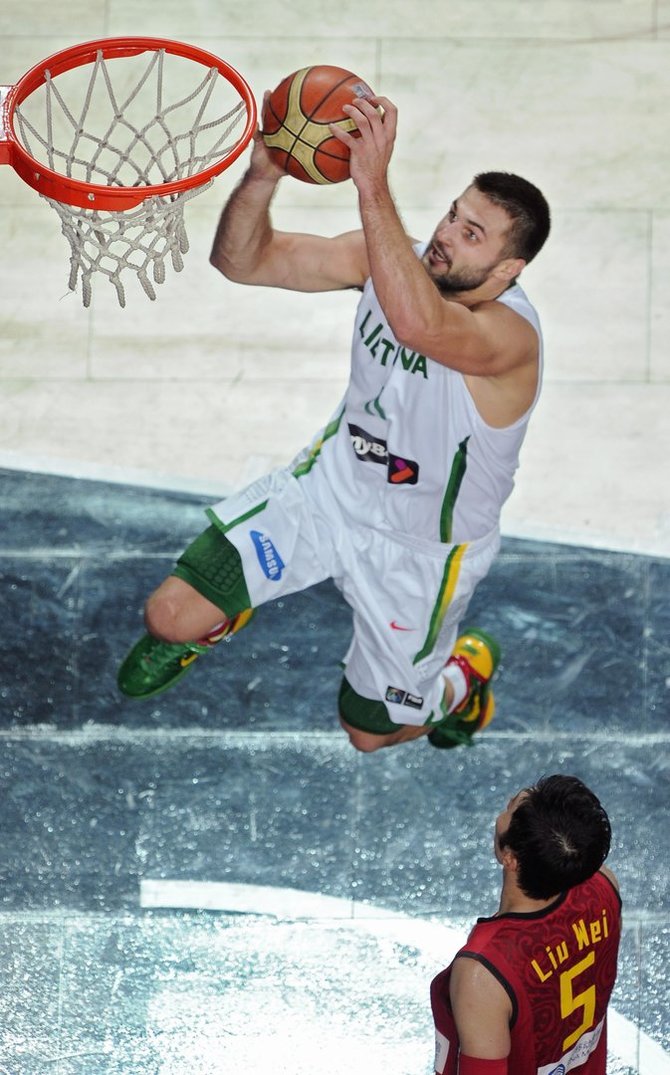 „Scanpix“ nuotr./Linas Kleiza 2010 metų pasaulio čempionate buvo ryškus rinktinės atakų lyderis.