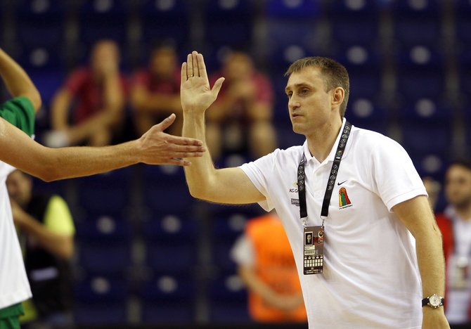 „Scanpix“ nuotr./Kęstutis Kemzūra ir jo treniruojama Lietuvos krepšinio rinktinė 2010 metais pasaulio čempionate iškovojo bronzą.