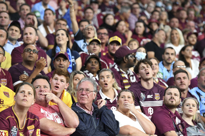 „Scanpix“/AP nuotr./Brisbane per Australijos regbio rungtynes susirinko 49 tūkst. žiūrovų.