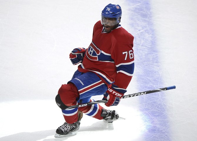 „Scanpix“ nuotr./PK Subbanas žaisdamas „Montreal Canadiens“ sudarė vieną didžiausių NHL kontraktų.