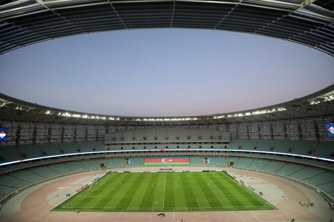 „Reuters“/„Scanpix“ nuotr./Europos futbolo čempionato stadionas Baku