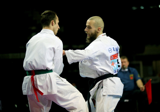 Algimanto Barzdžiaus nuotr./Broliai Romualdas Auga (dešinėje) ir Martynas Auga jau yra kovoję vienas prieš kitą Lietuvos čempionate.