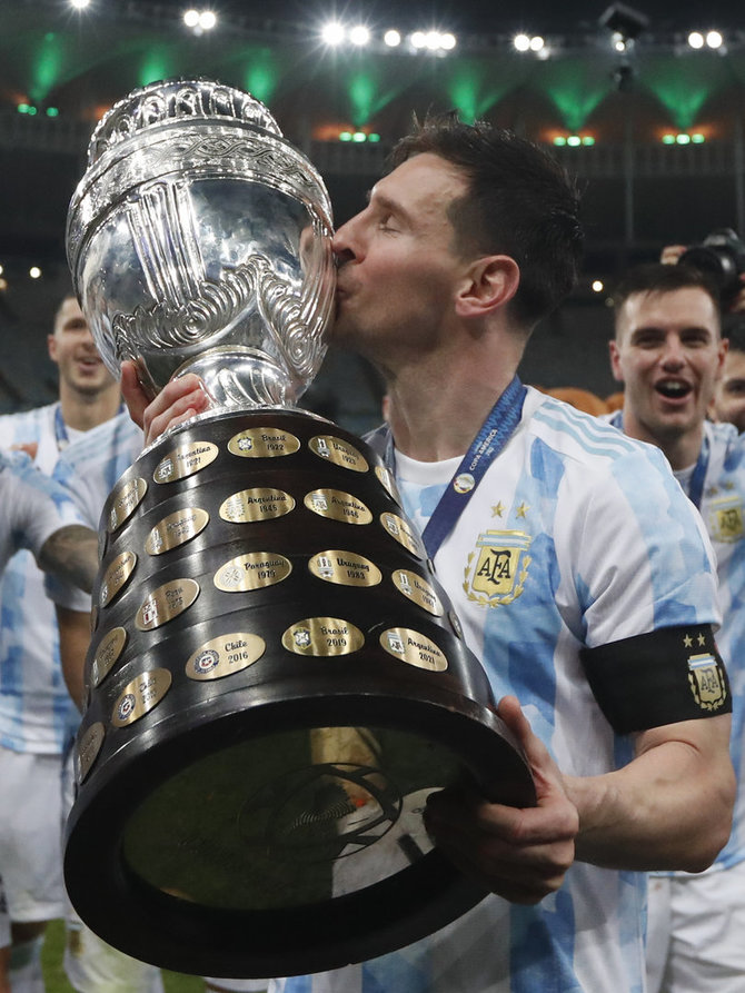 „Scanpix“ nuotr./Lionelis Messi su Argentinos rinktine triumfavo „Copa America“ turnyre.