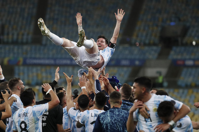 „Scanpix“ nuotr./Lionelis Messi su Argentinos rinktine triumfavo „Copa America“ turnyre.