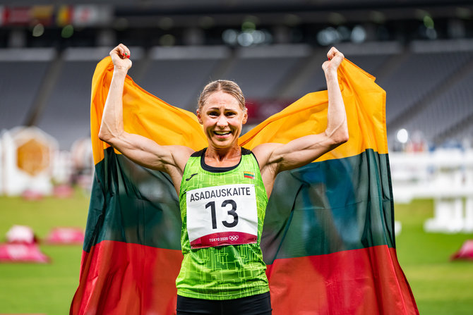 V.Dranginio/LTOK nuotr./Laura Asadauskaitė-Zadneprovskienė iškovojo sidabrą Tokijo olimpinėse žaidynėse.