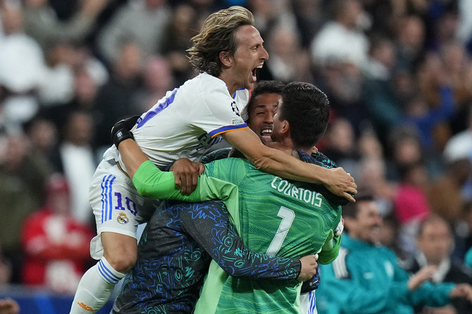 „Scanpix“ nuotr./Madrido „Real“ triumfavo Čempionų lygoje. Luka Modričius