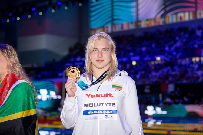 Dariaus Kibirkščio/LPF nuotr./Rūta Meilutytė iškovojo auksą pasaulio čempionate.