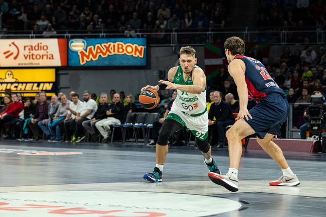 „Žalgirio“ nuotr./Eurolygos mačas Vitorijoje: „Baskonia“ – Kauno „Žalgiris“