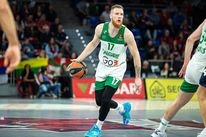 zalgiris.lt nuotr./Eurolygos rungtynėse „Baskonia“ įveikė „Žalgirį“. Ignas Brazdeikis