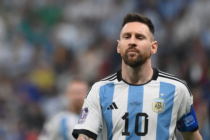 „Scanpix“ nuotr./Pasaulio čempionato finalas: Argentina – Prancūzija. Lionelis Messi