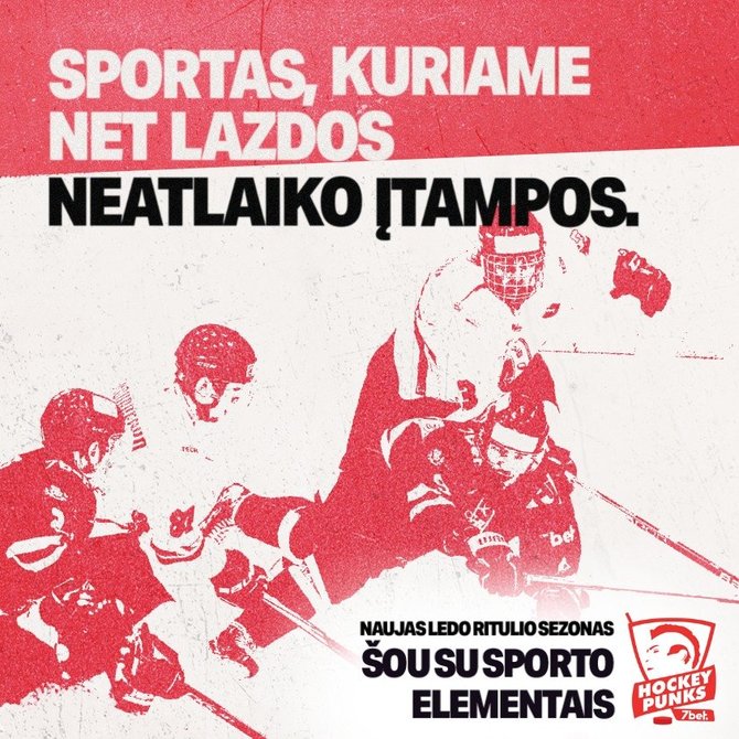 „7bet-Hockey Punks“ nuotr./„7bet-Hockey Punks“ šį sezoną žiūrovus vilioja ryškiais reklaminiais sprendimais.