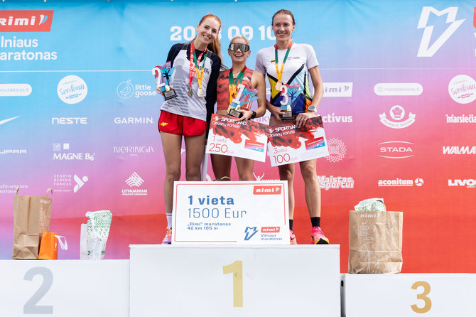 Vilniaus maratono nuotr./Vilniaus maratono akimirka: Vilmantė Stašauskaitė