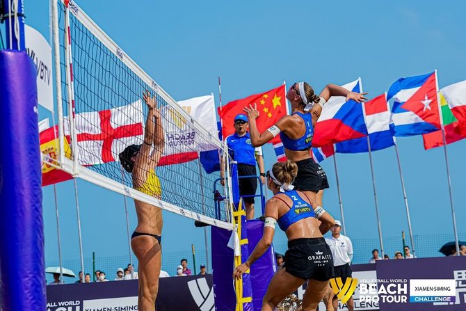 „Volleyball World“ nuotr./Ainė Raupelytė ir Monika Paulikienė
