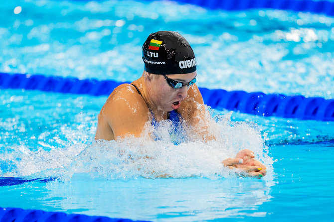 Kipro Štreimikio/LTOK nuotr./Kotryna Teterevkova 200 m krūtine olimpiniame finale iškovojo 5 vietą.