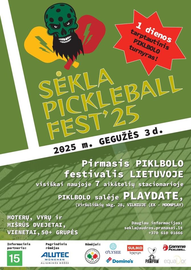 Asmeninio albumo nuotr./Vilniuje rengiamas piklbolo turnyras