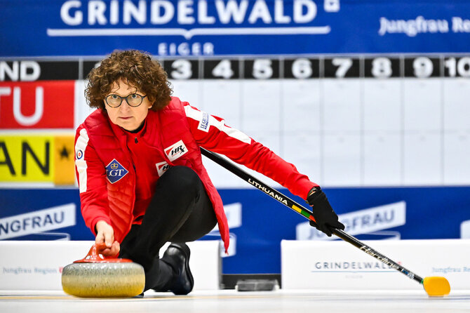 Will Palmer/World Curling nuotr./Lietuvos moterų kerlingo rinktinė. Virginija Paulauskaitė