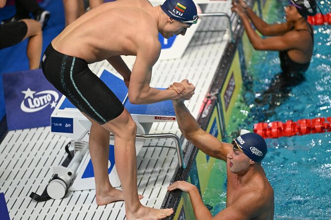 „LTU Aquatics"/Dariaus Kibirkščio nuotr./Mantas Kaušpėdas ir Jokūbas Keblys