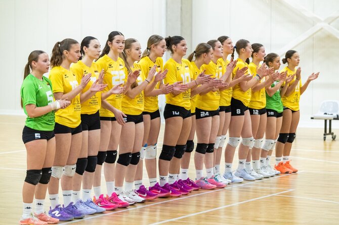 Manto Daškevičiaus nuotr./Lietuvos merginų (U-18) tinklinio rinktinė