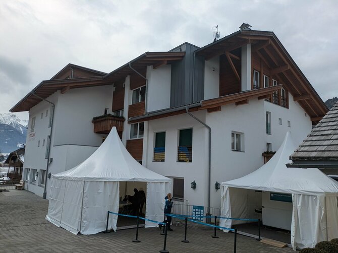 Kęsto Rimkaus nuotr./Anterselva ruošiasi biatlono olimpinėms varžyboms.