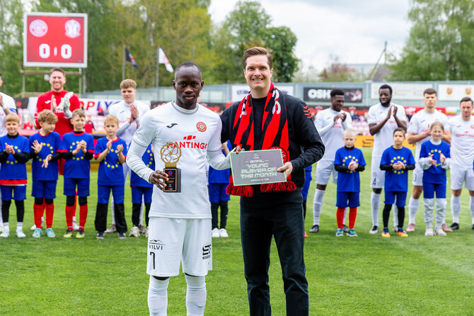 fksuduva nuotr./Jaunų žaidėjų kategorijoje ryškiausias buvo „Sūduvos“ futbolininkas Ibrahima Seckas. 