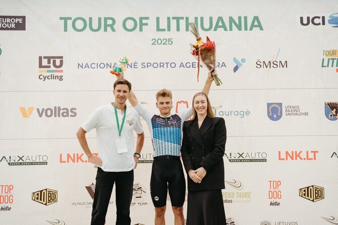 Eglės Jasiukaitytės nuotr./„Tour of Lithuania“ lenktynės. Karlas Kuritsas