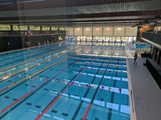 Kęsto Rimkaus nuotr./INSEP – Prancūzijos sporto čempionų kalvė. Plaukimo baseinas
