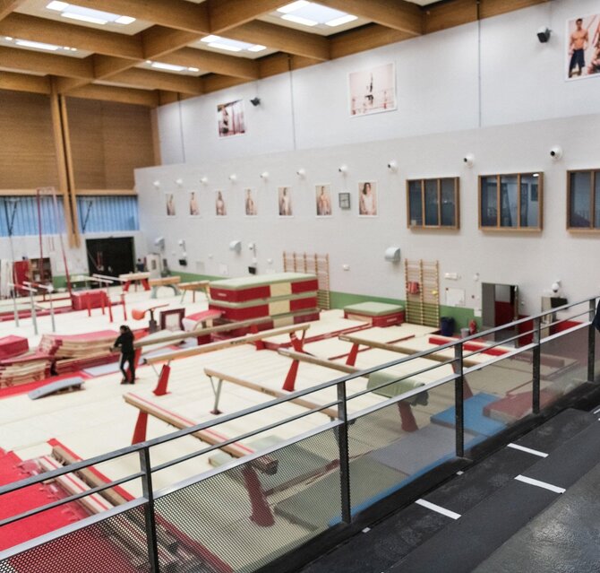 „Scanpix“ nuotr./INSEP – Prancūzijos sporto čempionų kalvė. Nuotraukoje gimnastikos salė.