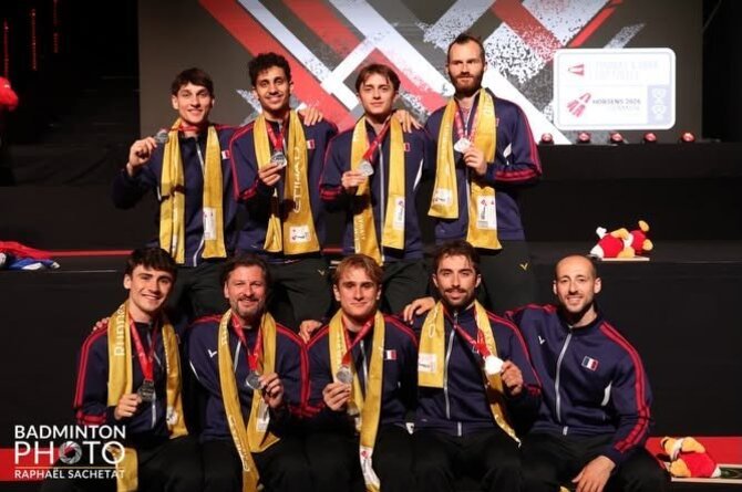 Asmeninio albumo nuotr./Kęstutis Navickas treniruoja Prancūzijos badmintono rinktinę.