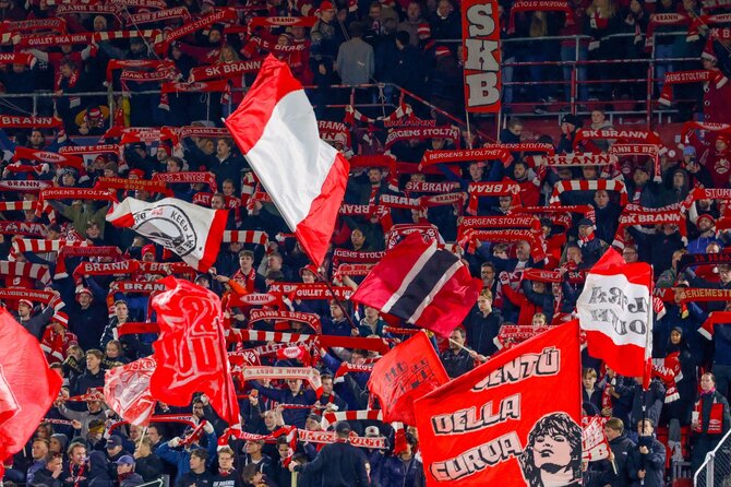 Bergeno „Brann“ klubas pasižymi gausia sirgalių parama.