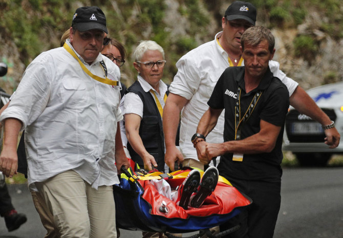 „Scanpix“ nuotr./„Tour de France“ lenktynių akimirka – Richie Porte