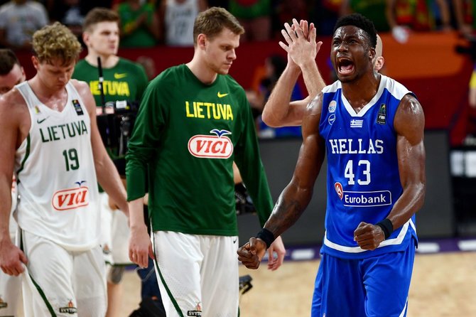 AFP/„Scanpix“ nuotr./Graikijos krepšininkai eliminavo Lietuvos rinktinę iš Europos krepšinio čempionato.