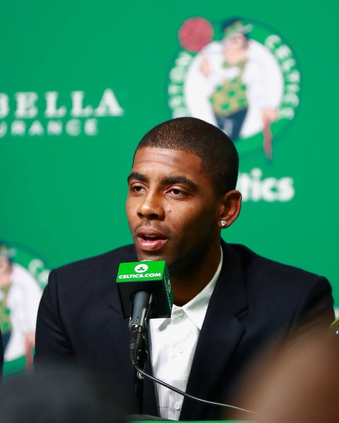 AFP/„Scanpix“ nuotr./„Boston Celtics“ gynėjas Kyrie Irvingas.