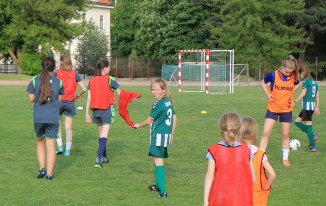 AFP/„Scanpix“ nuotr./10-metė Žemyna Lekavičiūtė tapo jauniausia žaidėja, pelniusi įvartį 2-oje pagal pajėgumą Lietuvos futbolo lygoje.