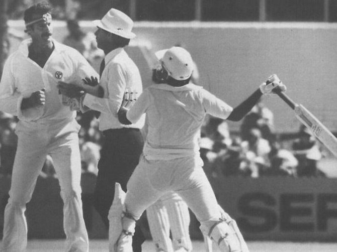 Pakistano ir Australijos kriketininkų konfliktas, 1981 m.