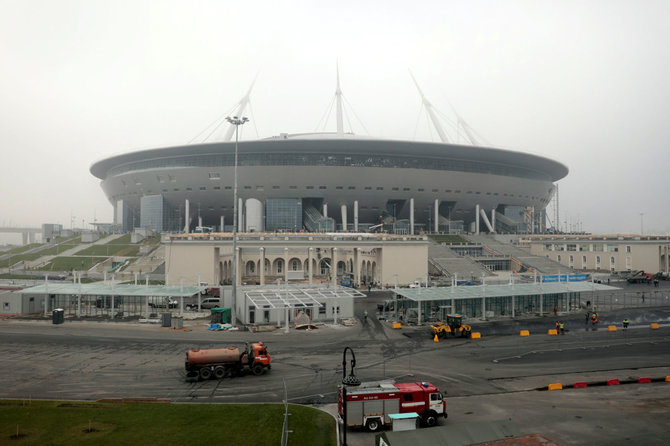 „Scanpix“ nuotr./Sankt Peterburgo stadionas