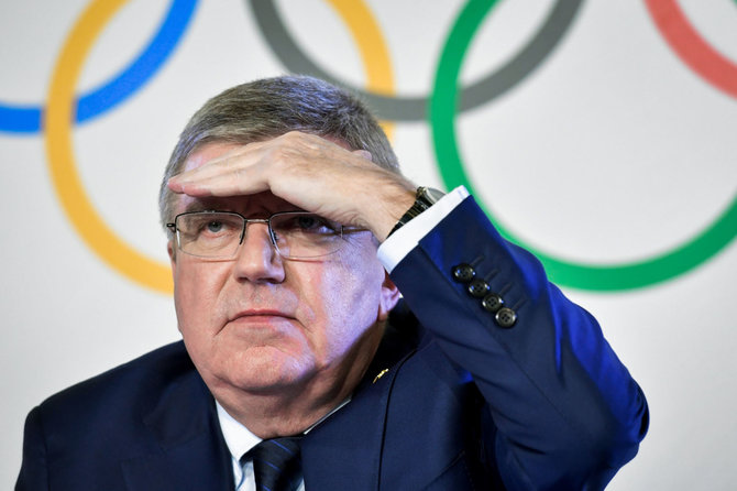 AFP/„Scanpix“ nuotr./IOC vadovas Th.Bachas turės atsakyti į eilę klausimų.