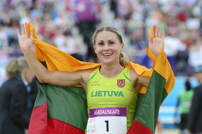 „Scanpix“ nuotr./Laura Asadauskaitė Londono olimpinėse žaidynėse iškovojo aukso medalį.