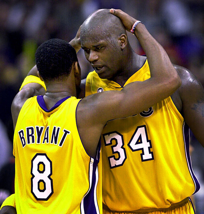 „Scanpix“ nuotr./NBA legendos – Kobe Bryantas ir Shaquille'as O'Nealas.